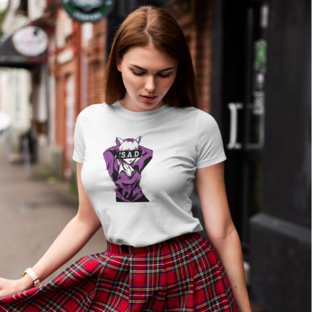 Camiseta Anime Sad Girl (Criador carregado)