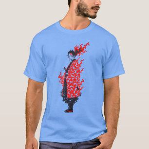 Camiseta Anime Samurai Fiery Warrior  Anime Japonês