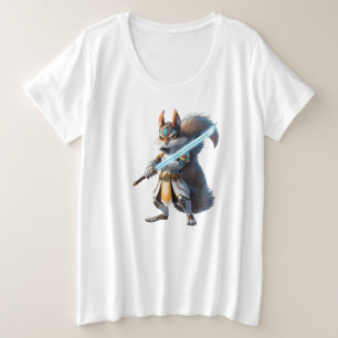 Camiseta Anime Samurai Squirrel Warrior