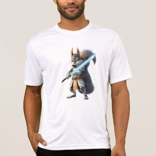 Camiseta Anime Samurai Squirrel Warrior