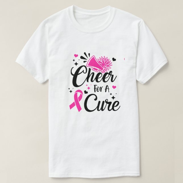 Camiseta Anime-Se Por Um Cancer De Mama Cura Sensibilização (Frente do Design)