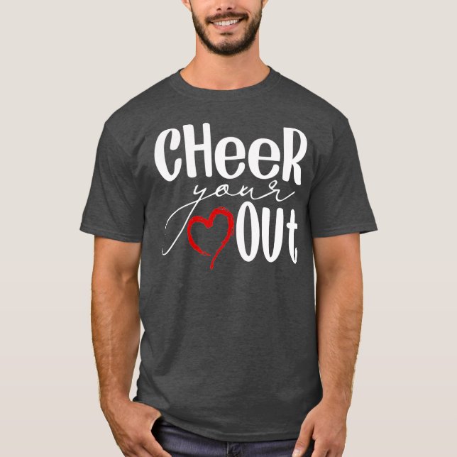 Camiseta Anime seu coração - Aplausos de Cheerleader Legal (Frente)