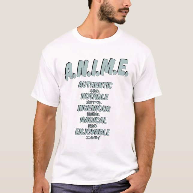 Camiseta Anime Significa Magia Autêntica Notável Ingênica (Frente)
