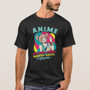 Camiseta Anime Significa Magia Autêntica Notável Ingênica