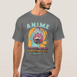 Camiseta Anime Significa Magia Autêntica Notável Ingênica