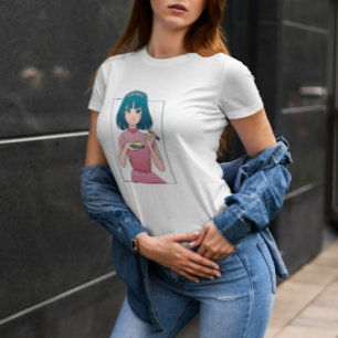 Camiseta Anime Sketch Girl
