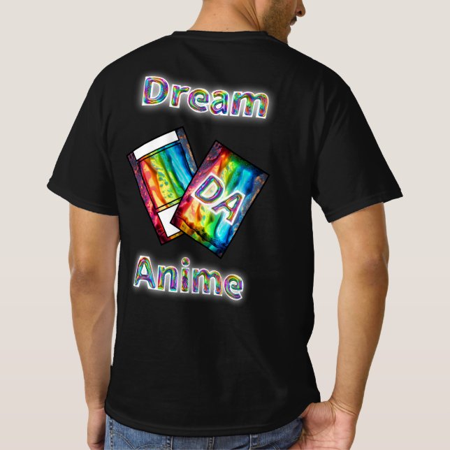 Camiseta Anime Sonhador de Mãos Soltas (Verso)
