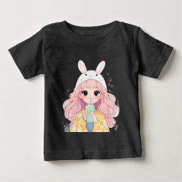 Camiseta Anime Style Doce Bebedor Para Crianças Ro