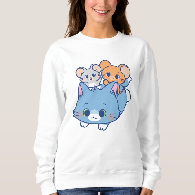 Camiseta Anime Tom, Jerry e Tuffy (Frente)
