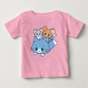 Camiseta Anime Tom, Jerry e Tuffy