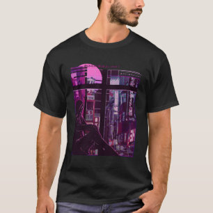 Camiseta Anime Triste Otaku Vaporwave