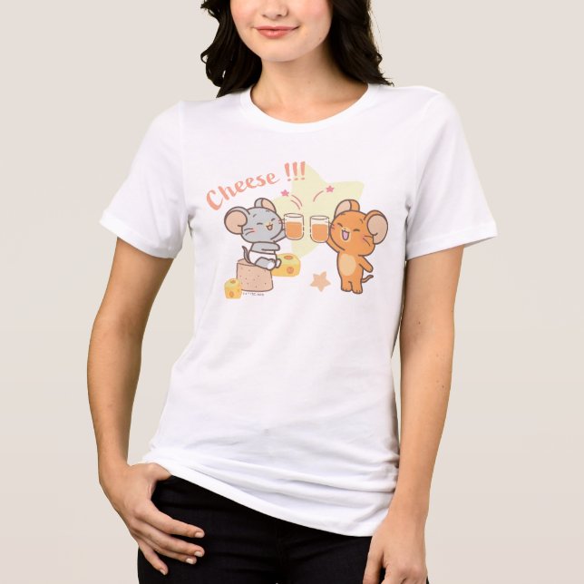 Camiseta Anime Tuffy e Jerry Cheers para Queijo (Frente)
