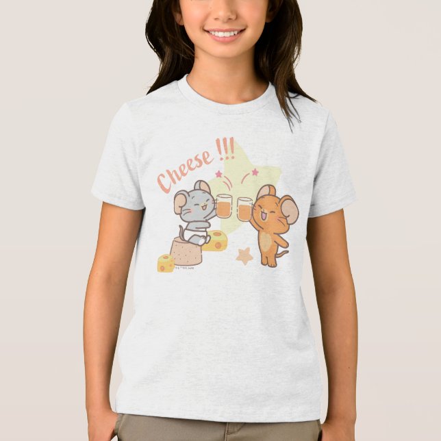 Camiseta Anime Tuffy e Jerry Cheers para Queijo (Frente)