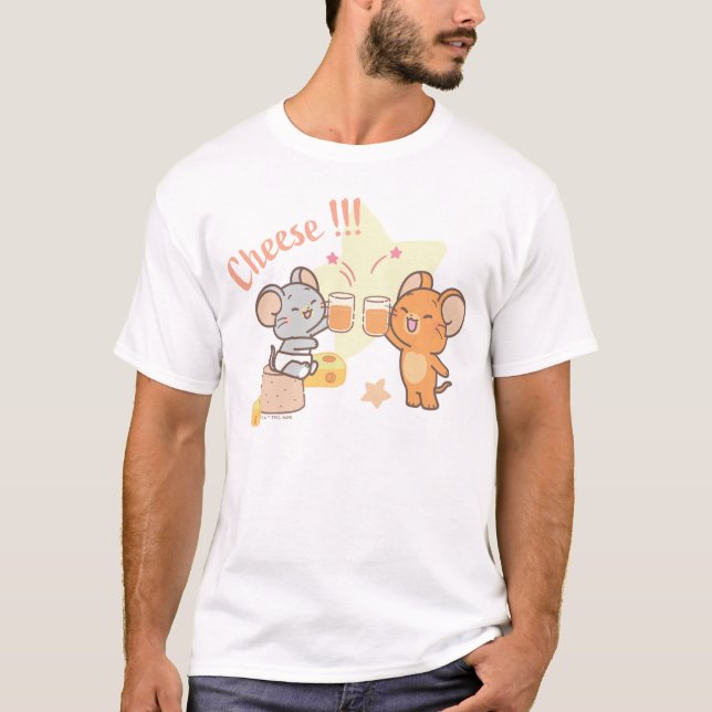 Camiseta Anime Tuffy e Jerry Cheers para Queijo (Frente)