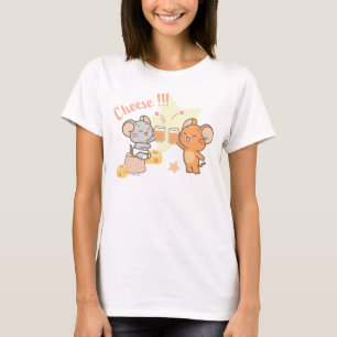 Camiseta Anime Tuffy e Jerry Cheers para Queijo