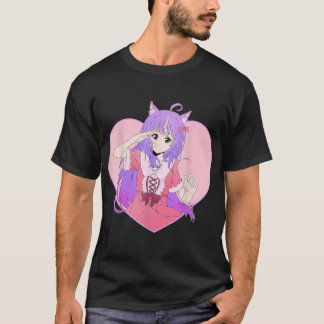 Camiseta Anime Unicorn Dia de os namorados Kawaii Ama Hea