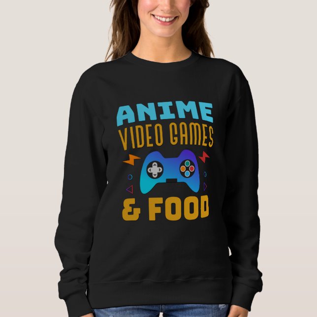 Camiseta Anime, Video Games & Comida | Design Encantador (Frente)