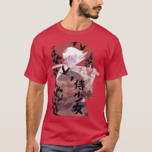 Camiseta Anime Warrior Samurai Girl 