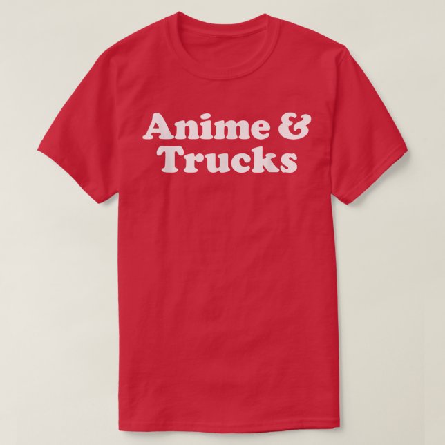 Camiseta Animes e Caminhões ou Caminhão Kawaii (Frente do Design)