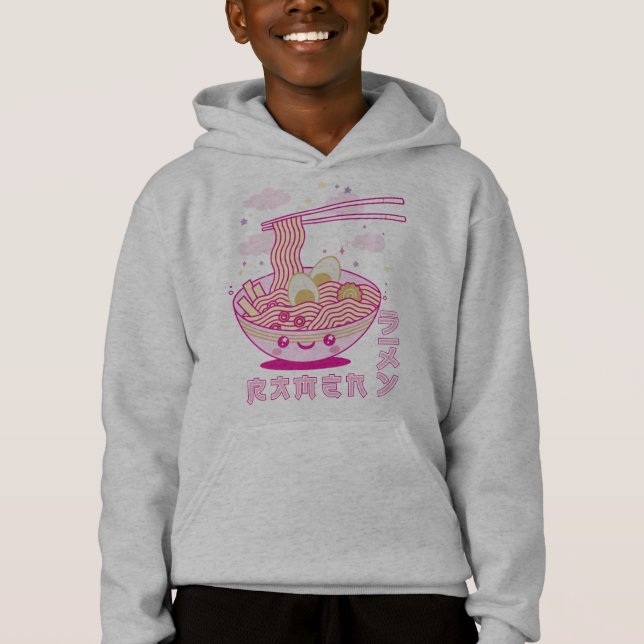 Camiseta Animes e Noodles Ramen Ramen Cute Kawaii Ramen Gir (Frente)