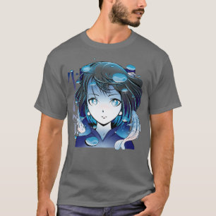 Camiseta Animes Garotas Koi Fish Japão Oferece Quadrinhos