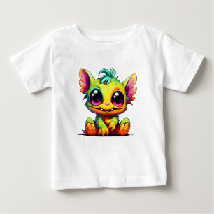Camiseta Animo de Mini Monstro Bonito Amely