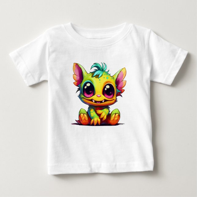 Camiseta Animo de Mini Monstro Bonito Amely (Frente)