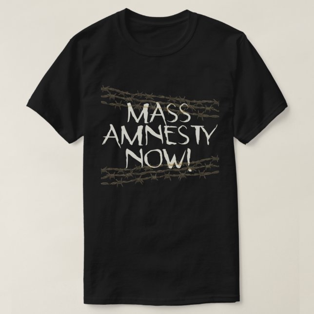 Camiseta Anistia em Massa Agora! (Frente do Design)