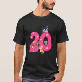 Camiseta Aniversariante de 14 anos de gato Gatinho de 14 an