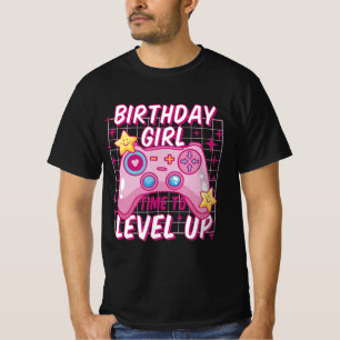 Camiseta Aniversariante Hora de Subir de Nível Vídeo Game A