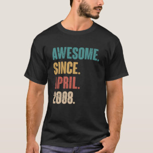 Camiseta Aniversário 15ª Decoração Abril 15 Anos de Idade A
