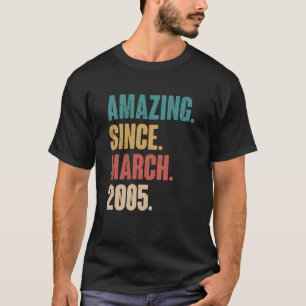 Camiseta Aniversário 18.ª decoração surpreendente desde mar