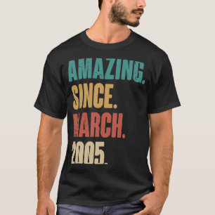 Camiseta Aniversário 18.ª decoração surpreendente desde mar