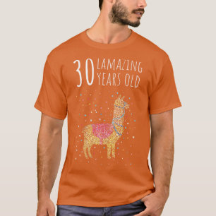 Camiseta Aniversário 30 Llama Alpaca