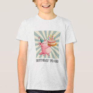 Camiseta Aniversário Axolotl