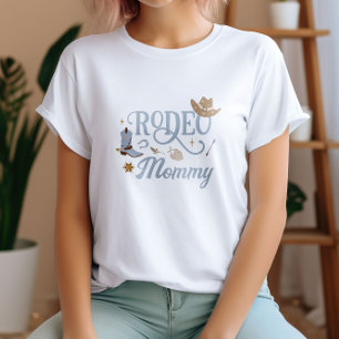 Camiseta Aniversário Azul da Mamãe Rodeo Ocidental