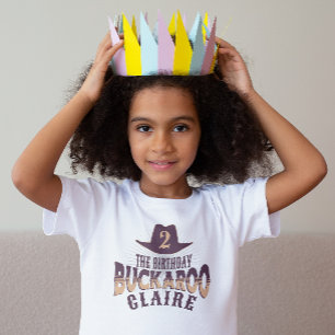 Camiseta "Aniversário Buckaroo" Aniversário de criança Ocid
