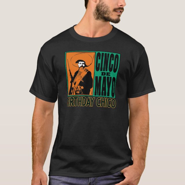 Camiseta ANIVERSÁRIO CHICO de Cinco de Mayo (Frente)