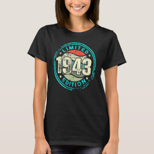 Camiseta Aniversário Com Nascer Em 1943