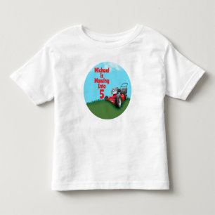 Camiseta Aniversário Cortador de Grama Personalizado