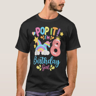 Camiseta Aniversário Crianças Pop, Eu Tenho 8 Anos 8 Anos A