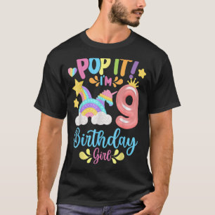 Camiseta Aniversário Crianças Pop, Eu Tenho 9 Anos 9º Anive