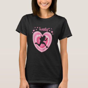 Camiseta Aniversário Cute Americano de Futebol Feminino de 