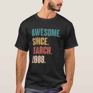 Camiseta Aniversário da 15 Marcha de 15 Anos Vintag