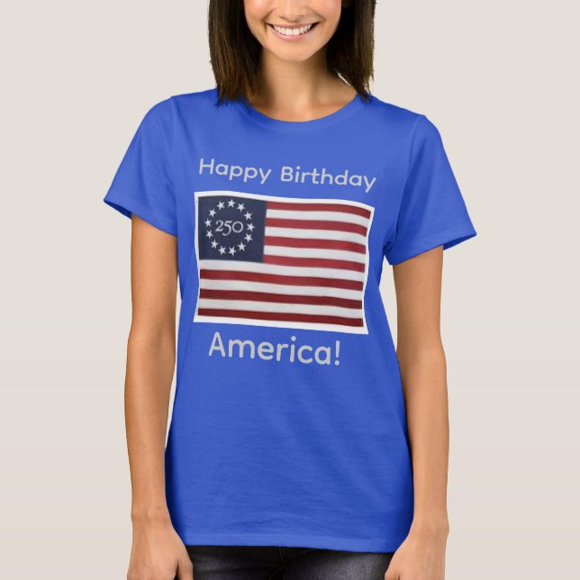 Camiseta Aniversário da América 250 (Frente)