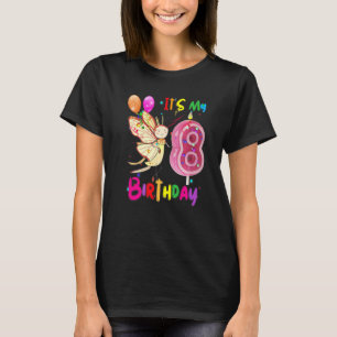 Camiseta Aniversário da Borboleta É o meu oitavo Bumbum das