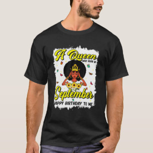 Camiseta Aniversário Da Décima Junta Nascer Rainha Em Set