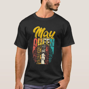 Camiseta Aniversário Da Décima Junta Rainha Nascer Em Mai