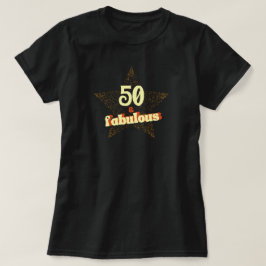 Camiseta Aniversário da Estrela Fabulosa da Idade Personali