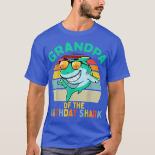 Camiseta Aniversário da Família de Tubarões do Vovô Corresp